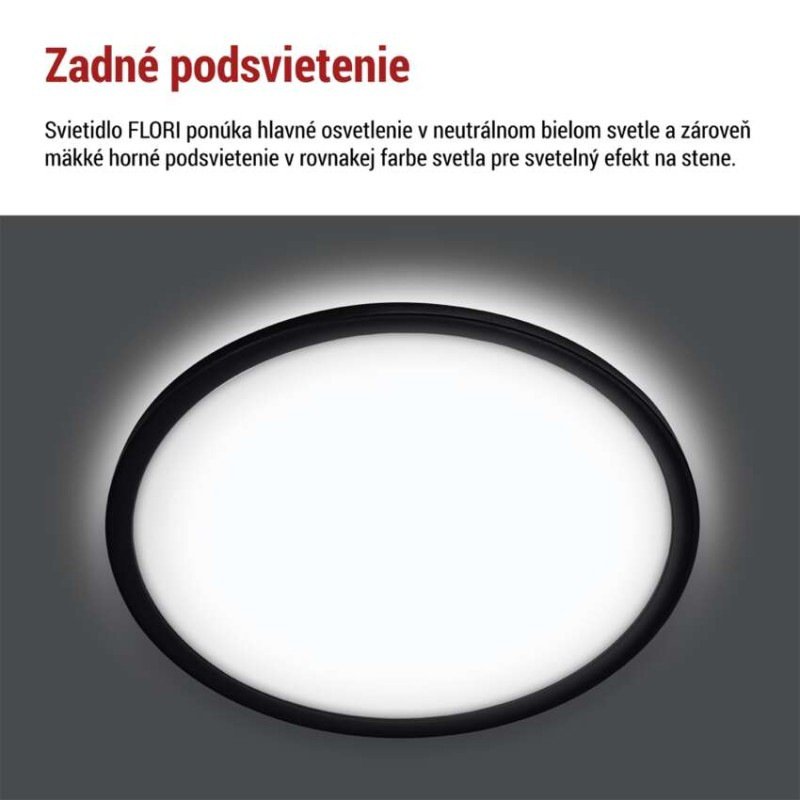 LED SVÍTIDLO FLORI PŘ.K 22W 2200LM NW IP 6