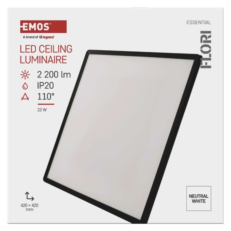 LED SVÍTIDLO FLORI PŘ.Č 22W 2200LM NW IP 13
