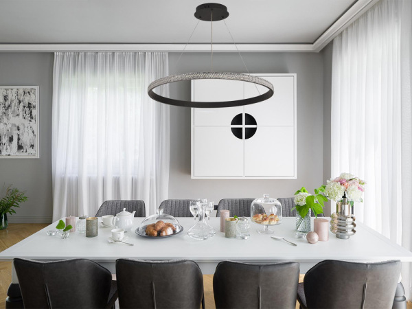 LED závesná lampa na lanku + diaľkový ovládač 55W - J4387/B 10