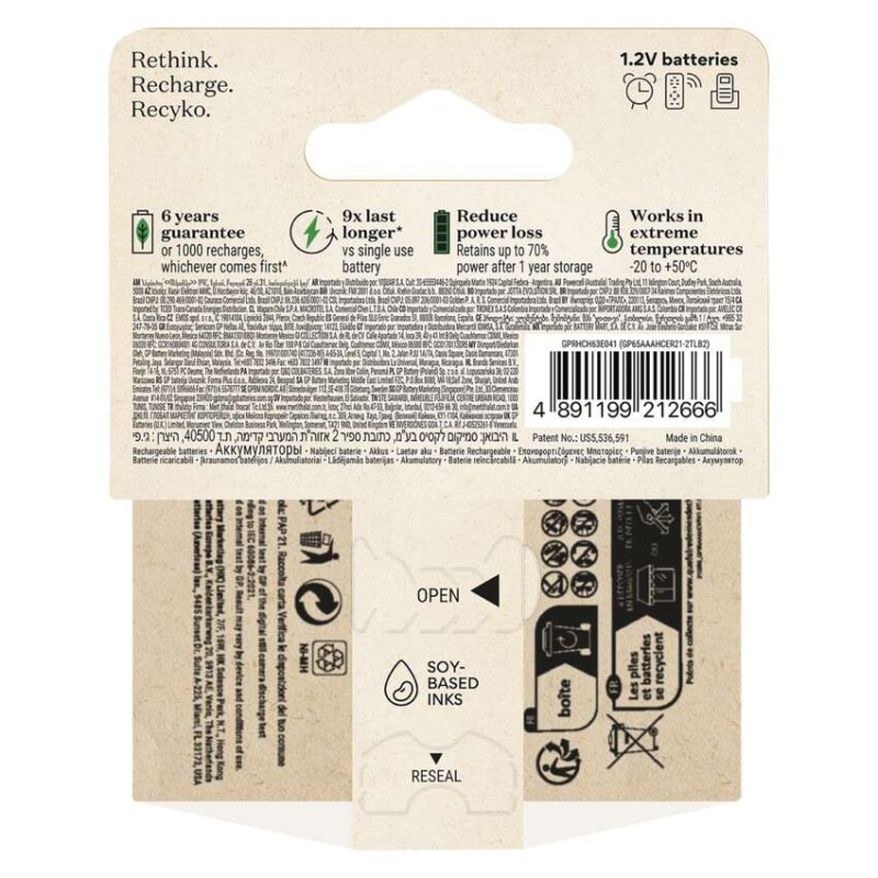 NEMOCNICA Batéria GP RECYKO 650mAh R03 2PP B25162 1032122062 10