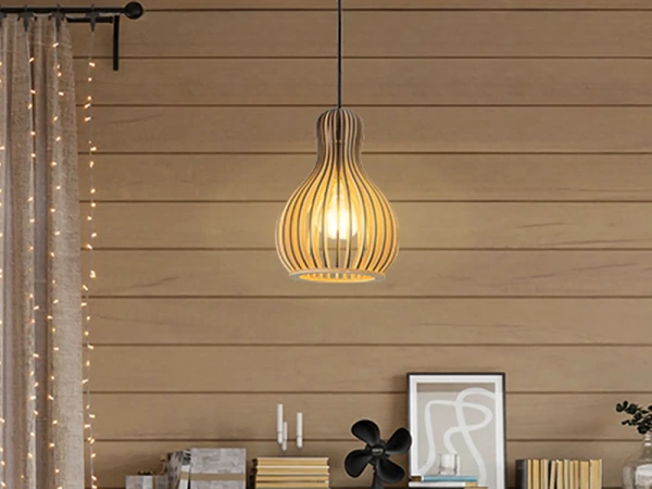 Závesný luster z masívneho dreva E27 / 200 - WRE111 2