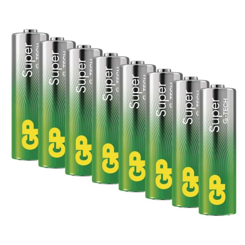 GP alkalická bat. SUPER AA (LR6) 8pcs va