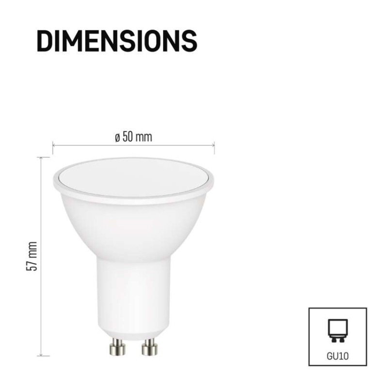 GOSMART LED MR16 4,8W(35W) 400lm GU10 WI 6