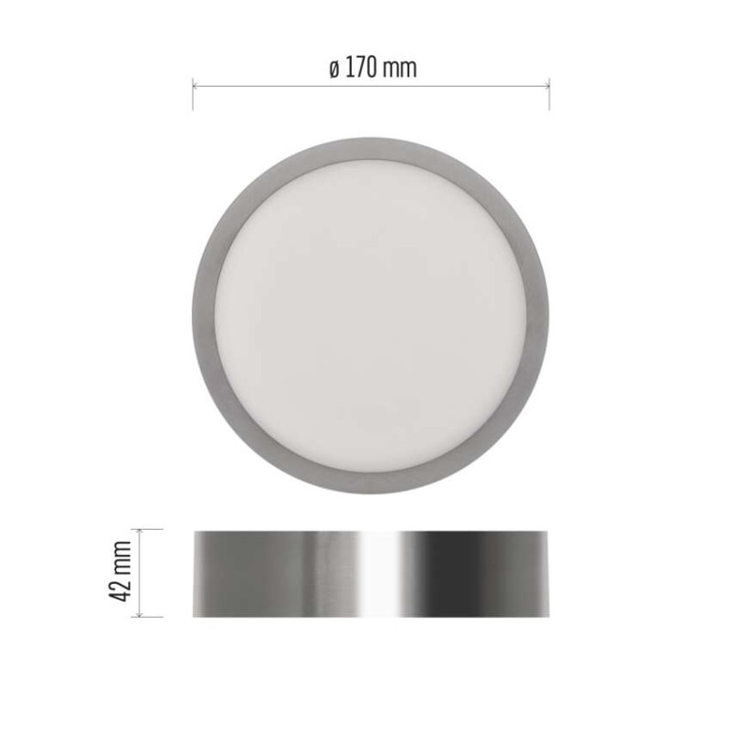 LED SVÍTIDLO NEXXO PŘ.KR 12,5W 1100LM IP 2