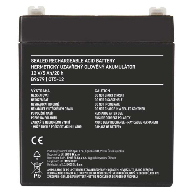 AKUM SLA 12V 5Ah FA6,3 3