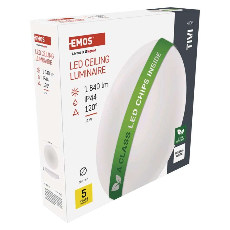 LED SVÍTIDLO TIVI PŘ.KR 11W 1840LM IP44 10