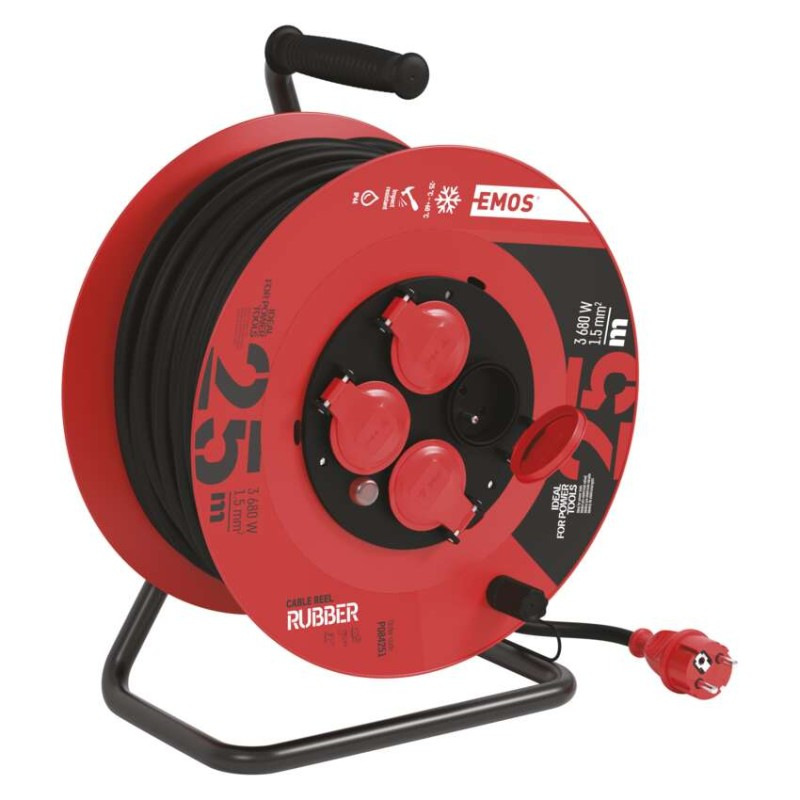 Káblový bubon predl. 4Z 25m PVC IP44 10