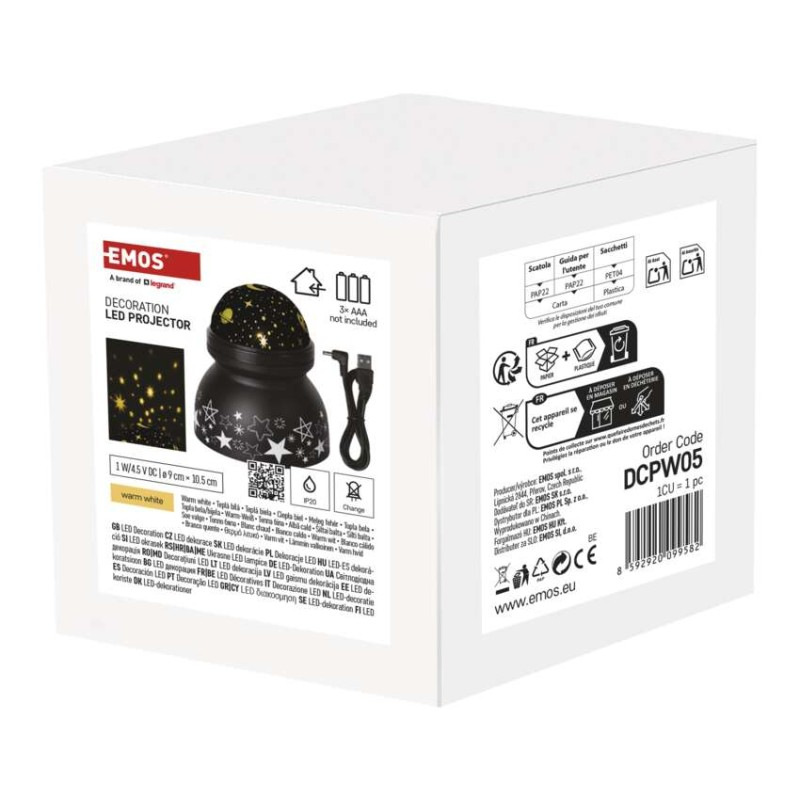 NIGHT LED PROJECTOR 3AAA 5