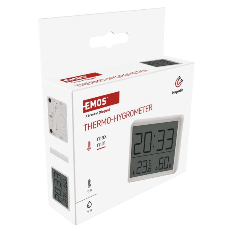 Teplomer E6210 bezdrôtový digitálny s vlhkomerom EMOS 10