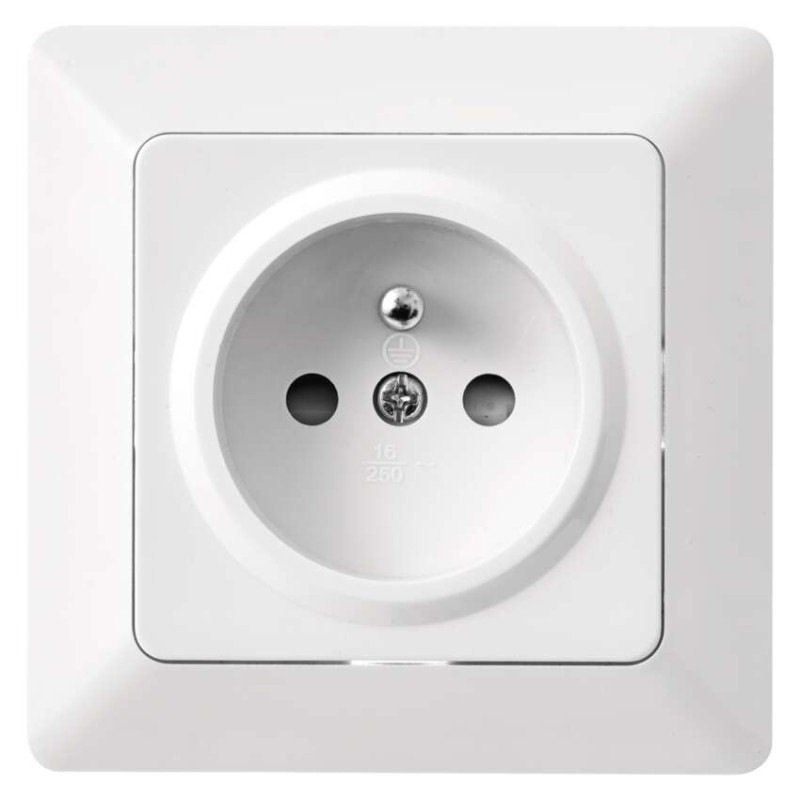 Zásuvka jednonásobná 250 V/16 A max. IP20  A6001.0 1