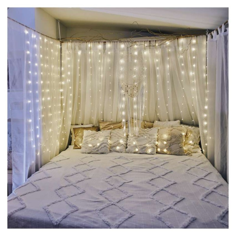 180LED NANO CURTAIN MF 1.7X1,5M WW 3