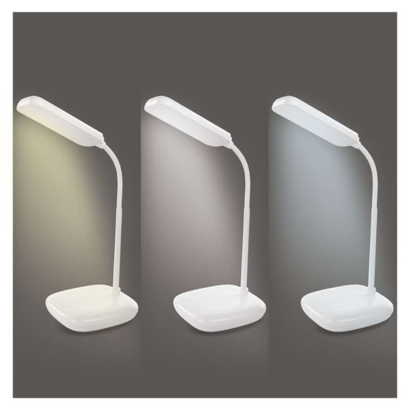 LED STOLNÍ LAMPA MOLLY BÍLÁ 14