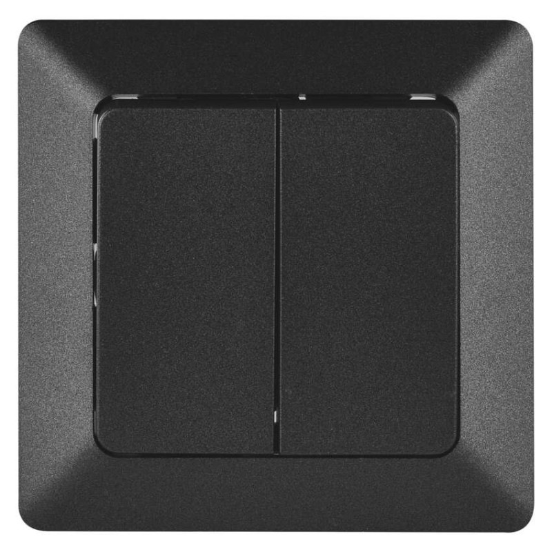 Spínač č.6+6 250 V/10 A max. IP20  antracit  A6100.8 1