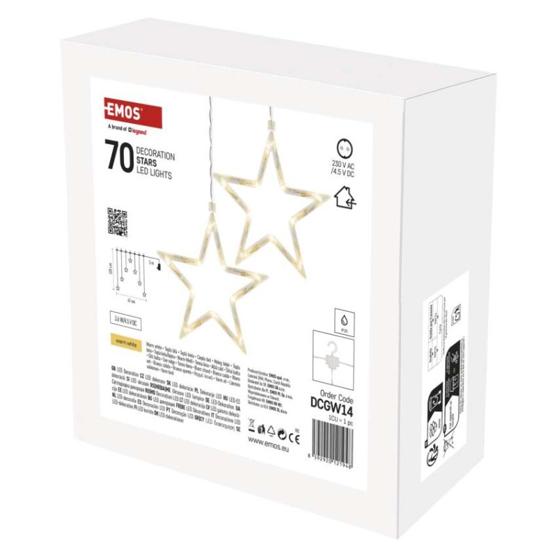 70LED 7 WINDOW STARS WW 2