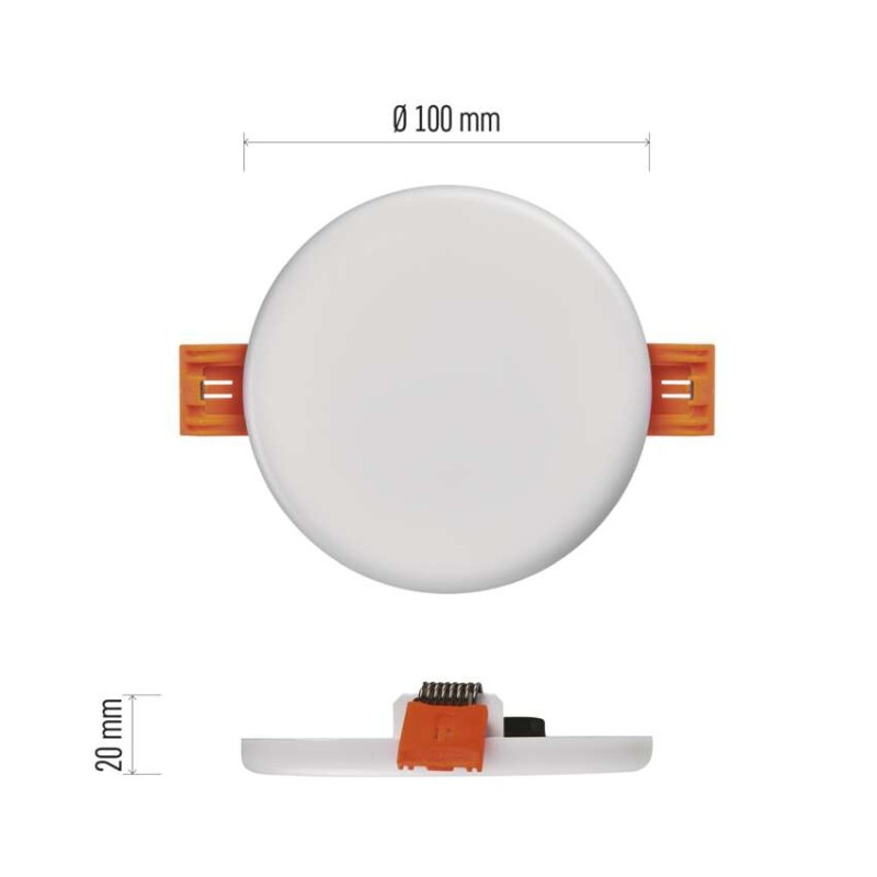 SVIETIDLO LED stropné vstavané kruh 7,5W IP65 NW  ZV1122 2