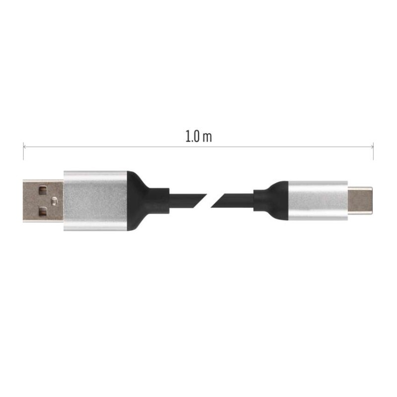USB 2.0 A/M-C/M 1M ČERNÁ 8