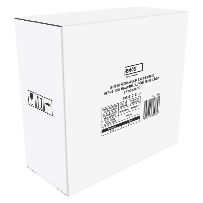 Akumulátor olovený 12V 18 Ah  181×77×167mm B9655 120100090 7