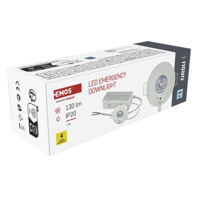 NOUZOVÉ SVÍTIDLO ORSU 1W 130LM 3H AT 13