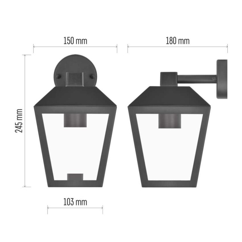 LED ZAHRADNÍ SVÍTIDLO,E27,IP44,MAX 15W,N 5