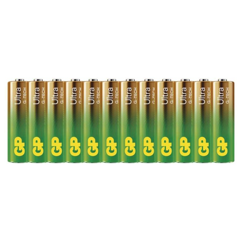 GP alkalická baterie Ultra AA (LR6) 12P