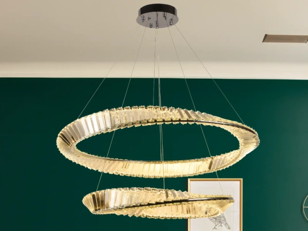 LED krištáľové svietidlo + diaľkový ovládač 90W - J6351/CH 8