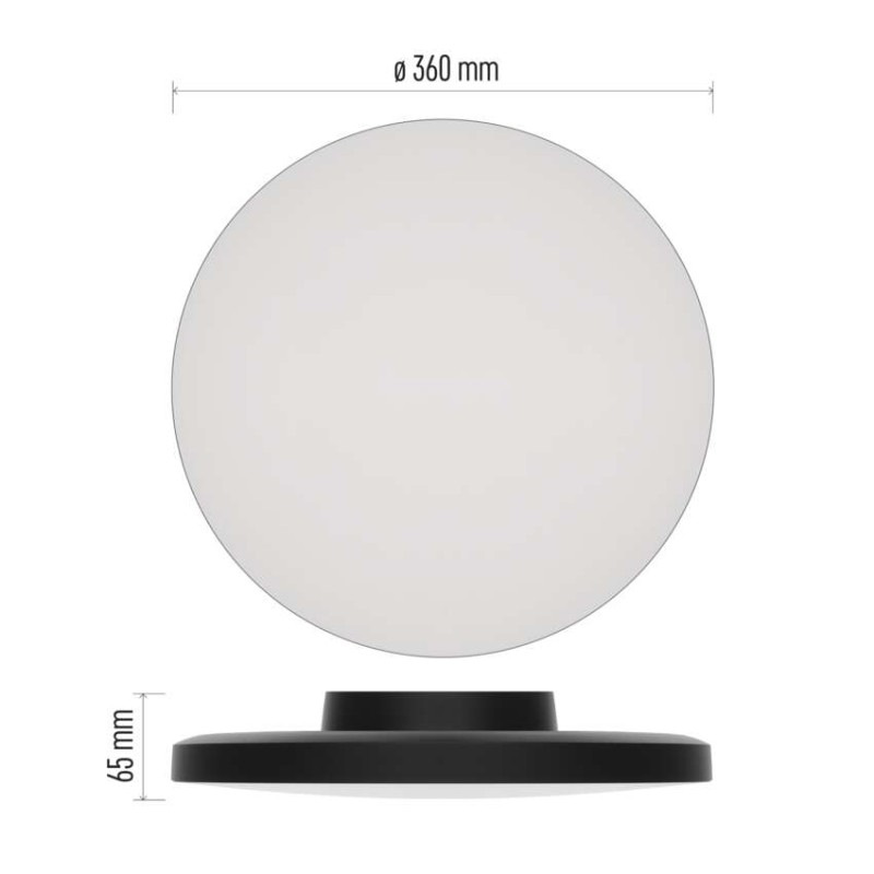 LED SVÍTIDLO DIONI 18W 2160LM IP55 CCT Č 2