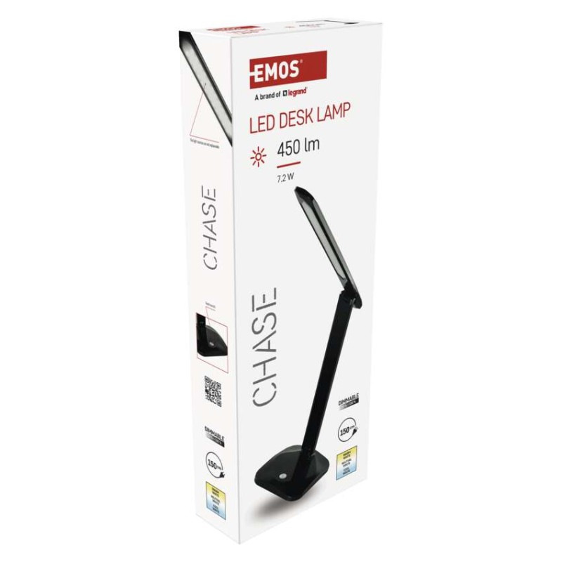 LED STOLNÍ LAMPA CHASE ČERNÁ 13