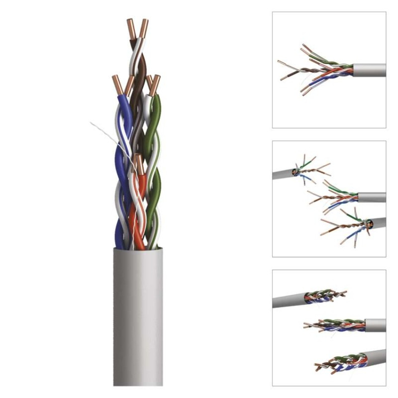 UTP KABEL CAT5E PVC CCA 100M FOLIE 12