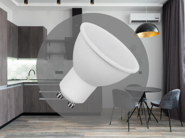 LED žiarovka 6W - GU10 / SMD / 6500K - ZLS106