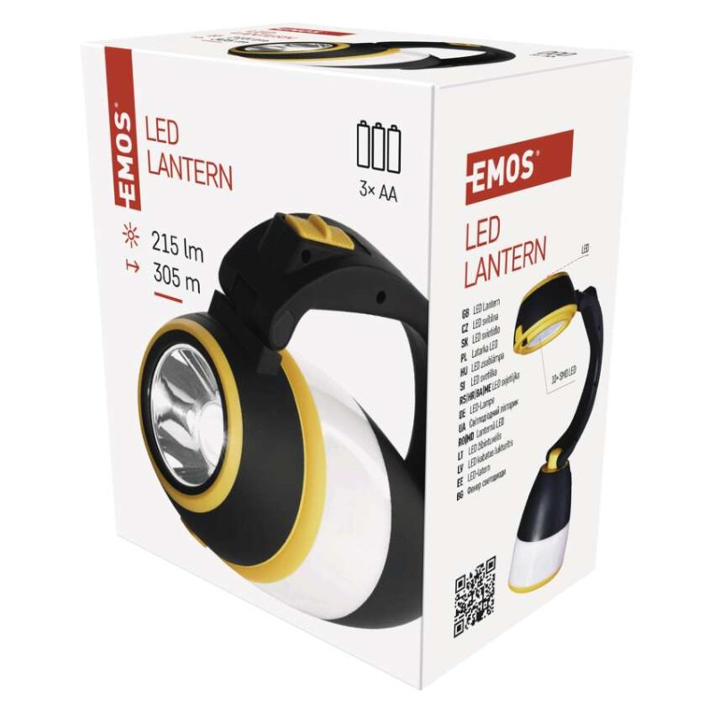 LED multifunkčné kempingové svietidlo P4008, 215 lm, 3x AA 8