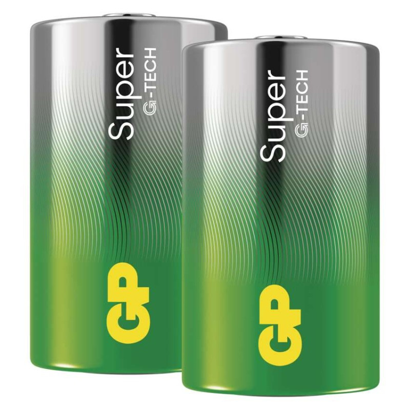 Batéria GP LR20 (D) 13A SUPER 2ks fólia alkalická  B01402 1