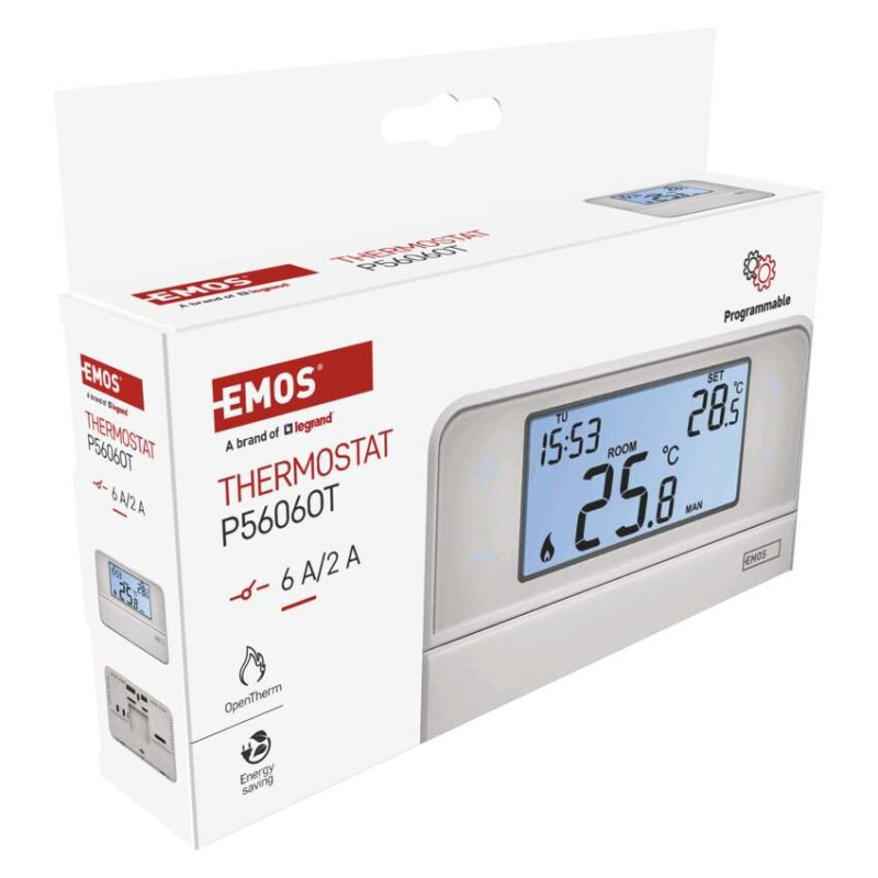 TERMOSTAT DRÁT.PROG. P5606OT 12