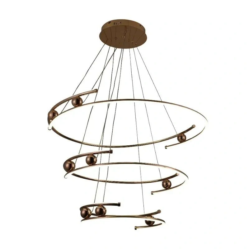 LED visiaca lampa na lanku + diaľkový ovládač 170W - J4347/GCH 7