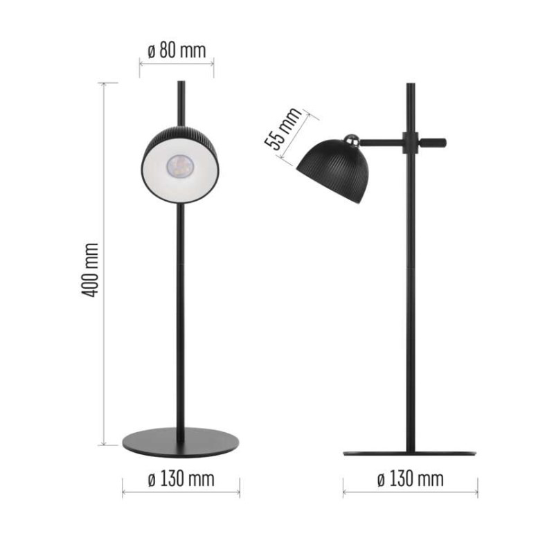 LED STOLNÍ LAMPA SOPHIE ČERNÁ 1