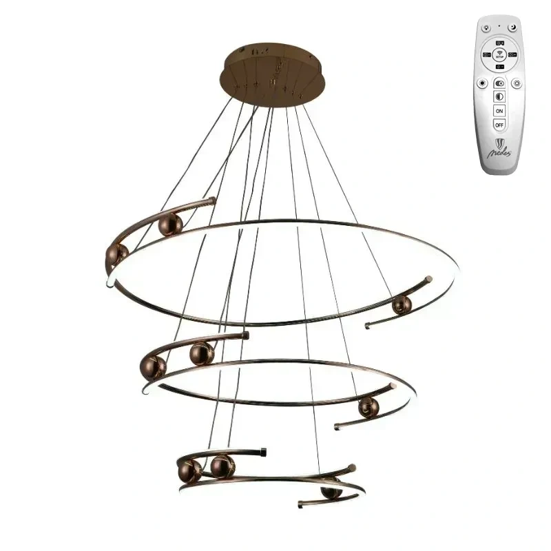 LED visiaca lampa na lanku + diaľkový ovládač 170W - J4347/GCH 4