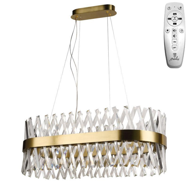 LED krištáľový luster + diaľkový ovládač 90W - J6307/C 2