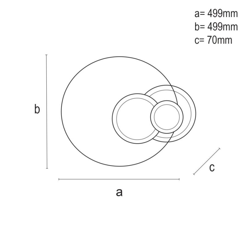 LED stropná lampa + diaľkový ovládač 80W - J1315/W 11