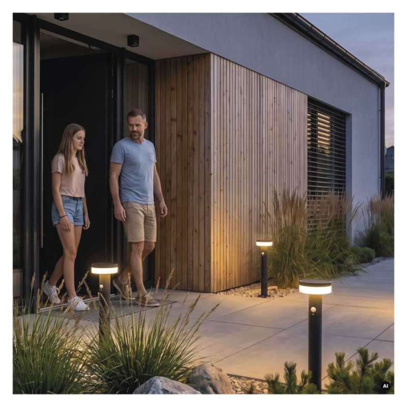 LED ZAHRADNÍ SV.IP44,SOLÁR SLOUP.50cm 14