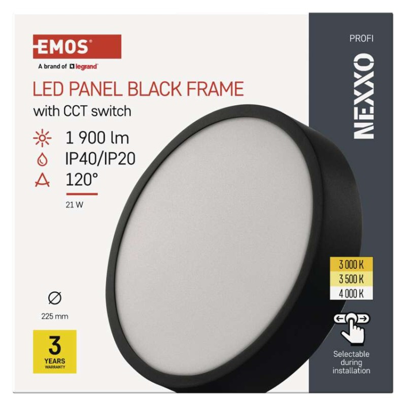 LED SVÍTIDLO NEXXO PŘ.KR 21W 1900LM IP40 10