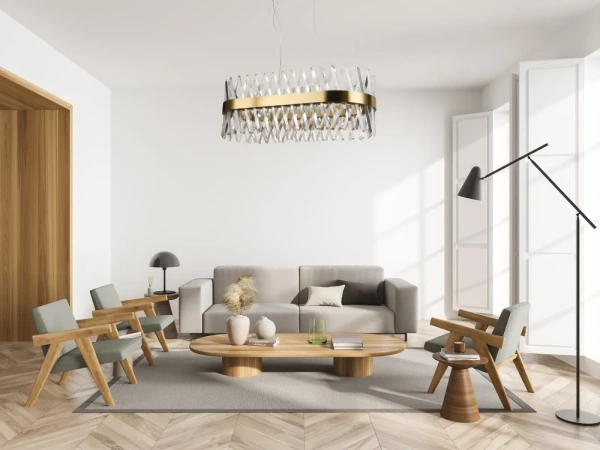 LED krištáľový luster + diaľkový ovládač 90W - J6307/C 10