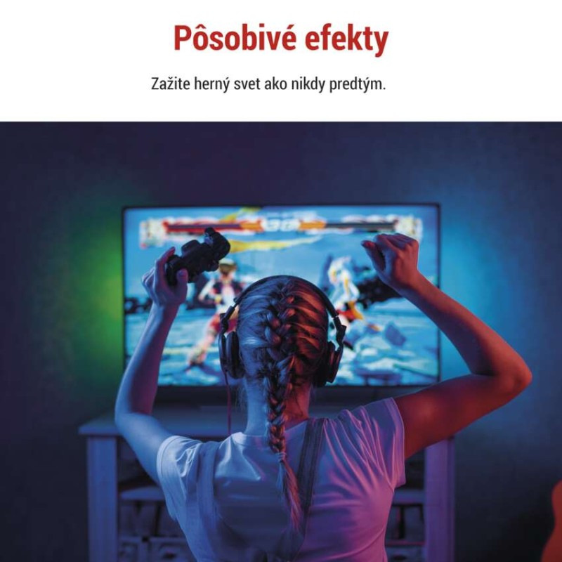 GOSMART AMBIENTNÍ OSVĚTLENÍ TV 65" 7