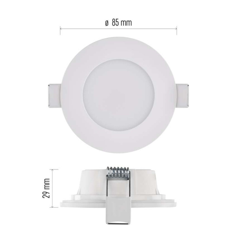 LED SVÍTIDLO LORI VES. KR 4,5W 345LM IP6 3