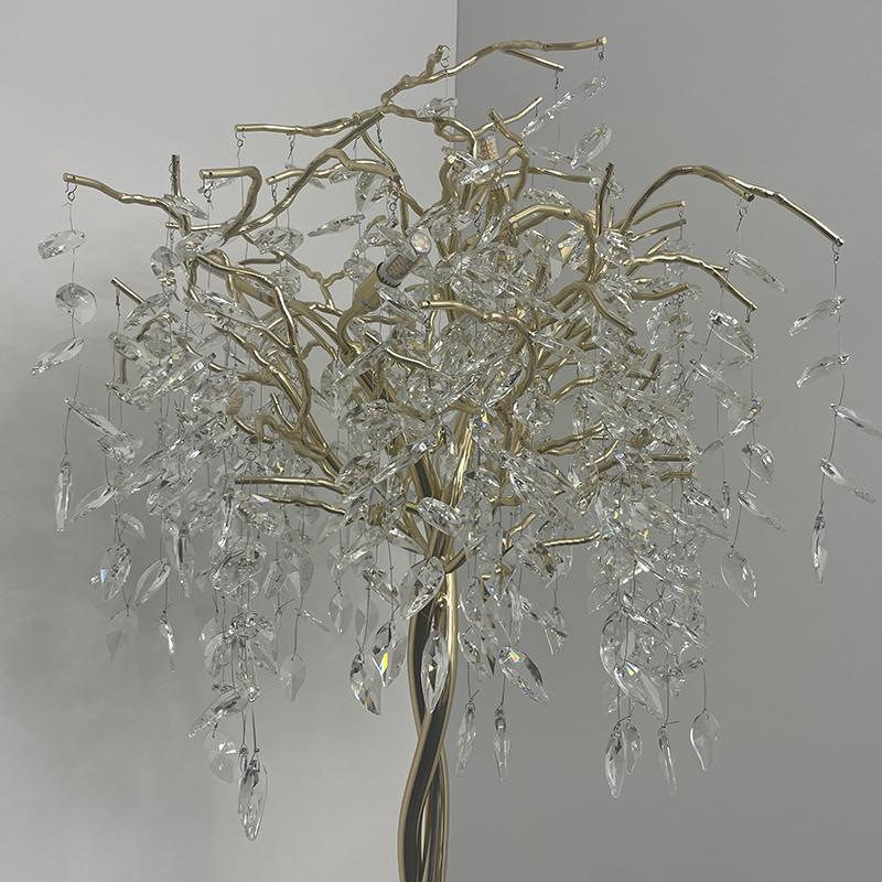 Luxusná krištáľová stojaca lampa 5 x G9 - CA011/F 2