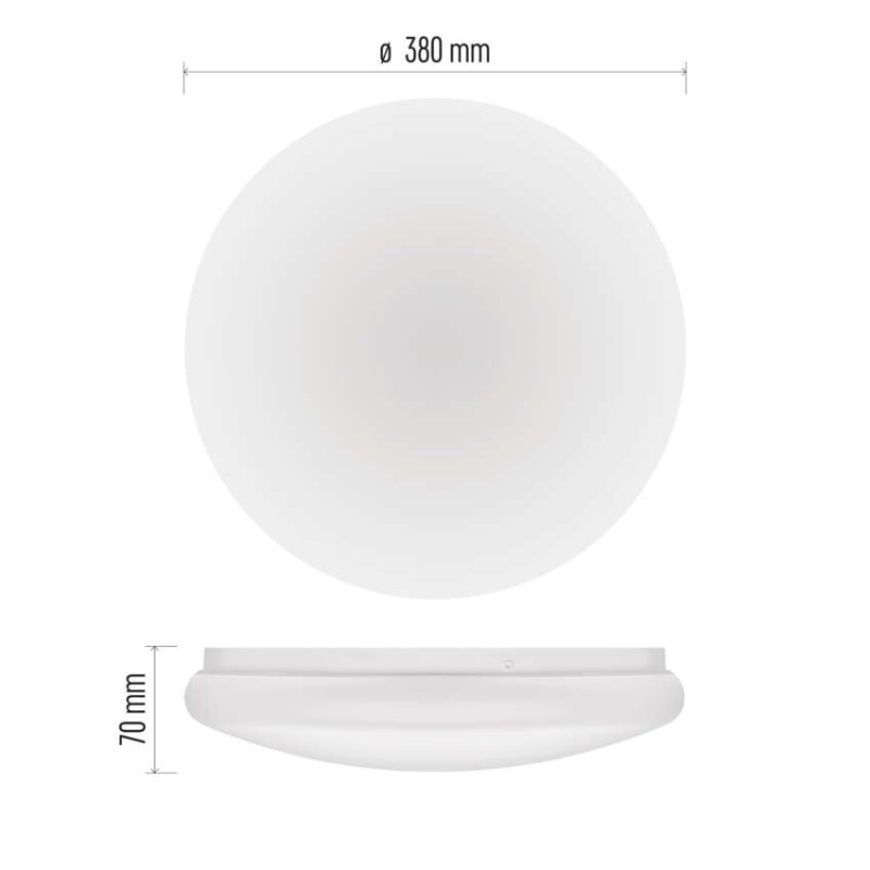 LED SVÍTIDLO TIVI PŘ.KR 12,5W 2100LM IP4 2