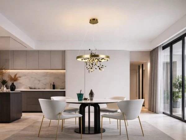 LED závesný luster na lanku + diaľkový ovládač 40W - J5307/C 8