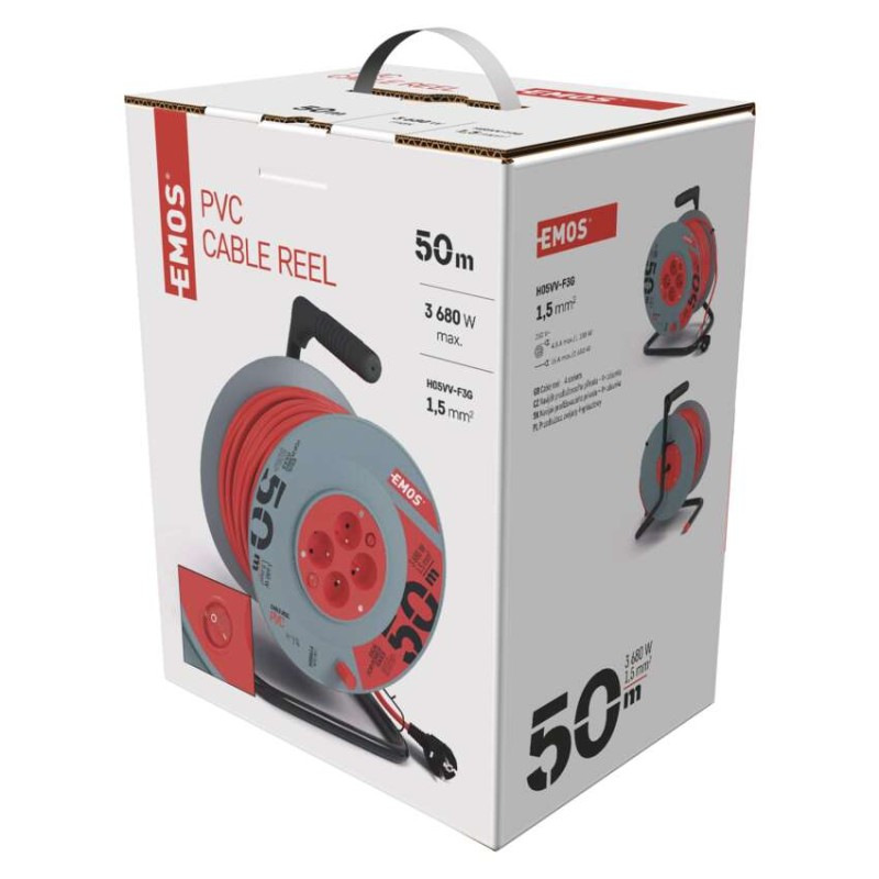 BUBEN 4Z 50M 1,5MM PVC VYPÍNAČ 1