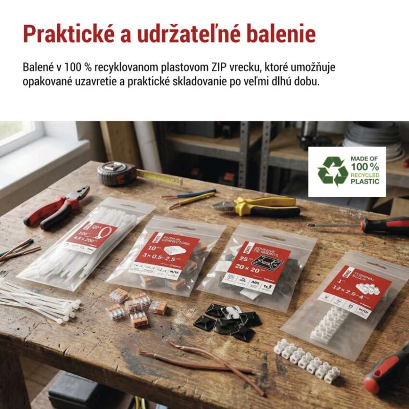 Priama spojovacia svorka s páčkou 4x0,2-4MM (bal.10ks) A9112 3