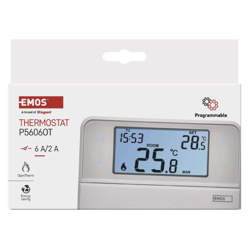 TERMOSTAT DRÁT.PROG. P5606OT 10