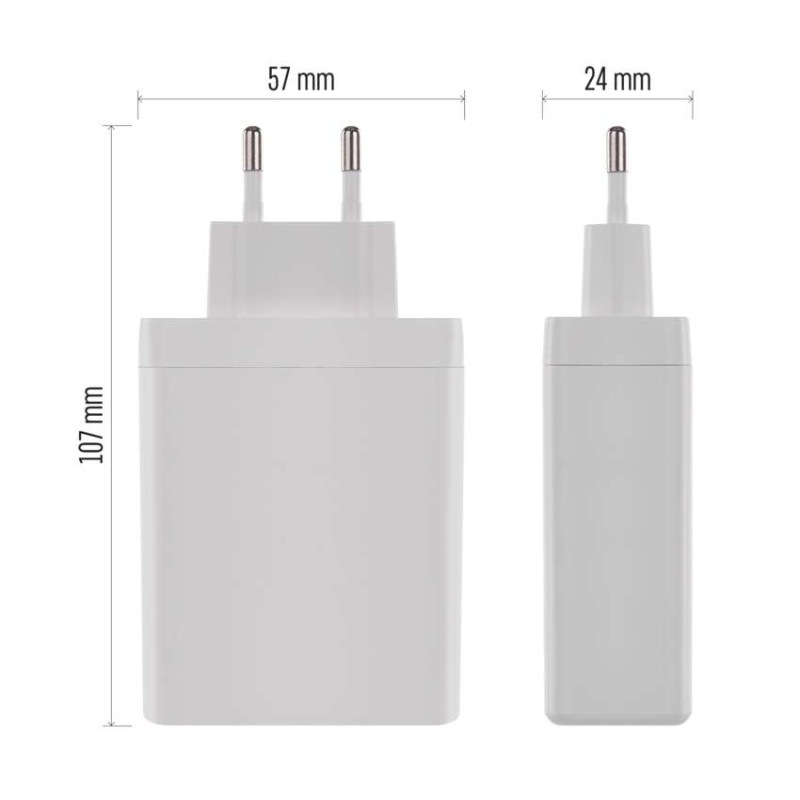USB ADAPTÉR SÍŤ GAN PD 120W; A3C 13