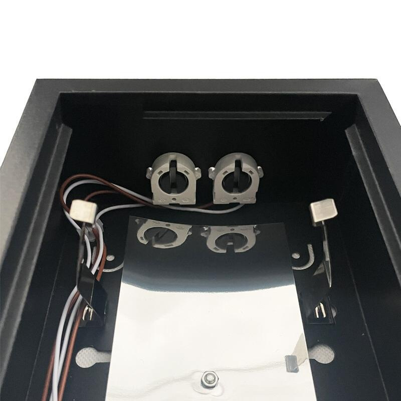 Čierne žiarivkové prisadené svietidlo na 2 x T8 ( 120cm LED trubica ) - TL301B 5